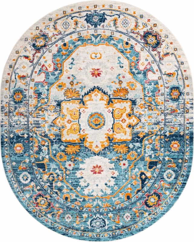 Pierce · Border rug, teal