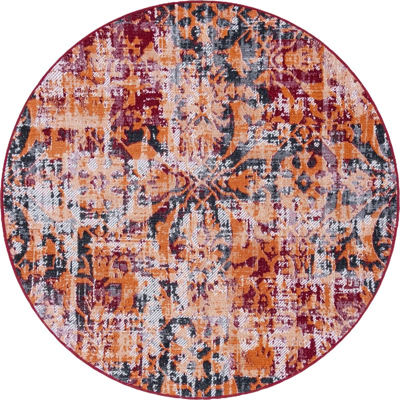 Carrick · Medallion rug, rust
