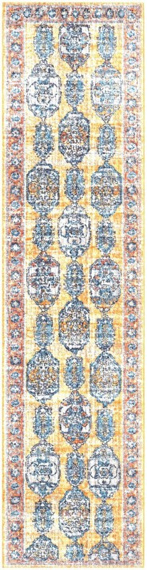 2' 7 x 10' 2 Pullman · Border rug, yellow