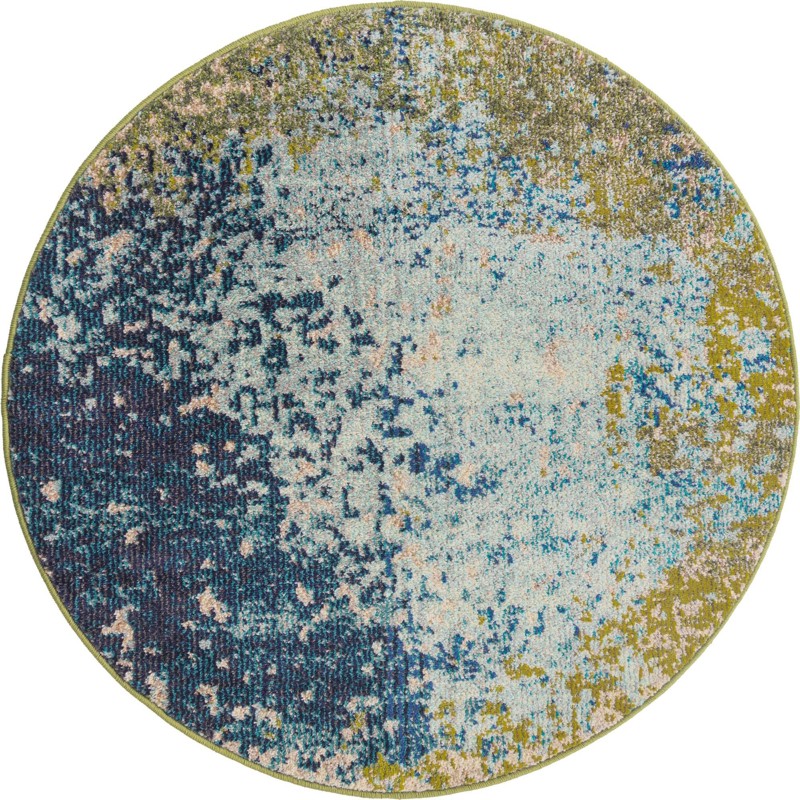 3' 3 x 3' 3 Dukes · Abstract Washable Rug
