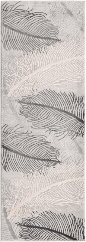 2' x 6' Chase · Abstract rug, gray