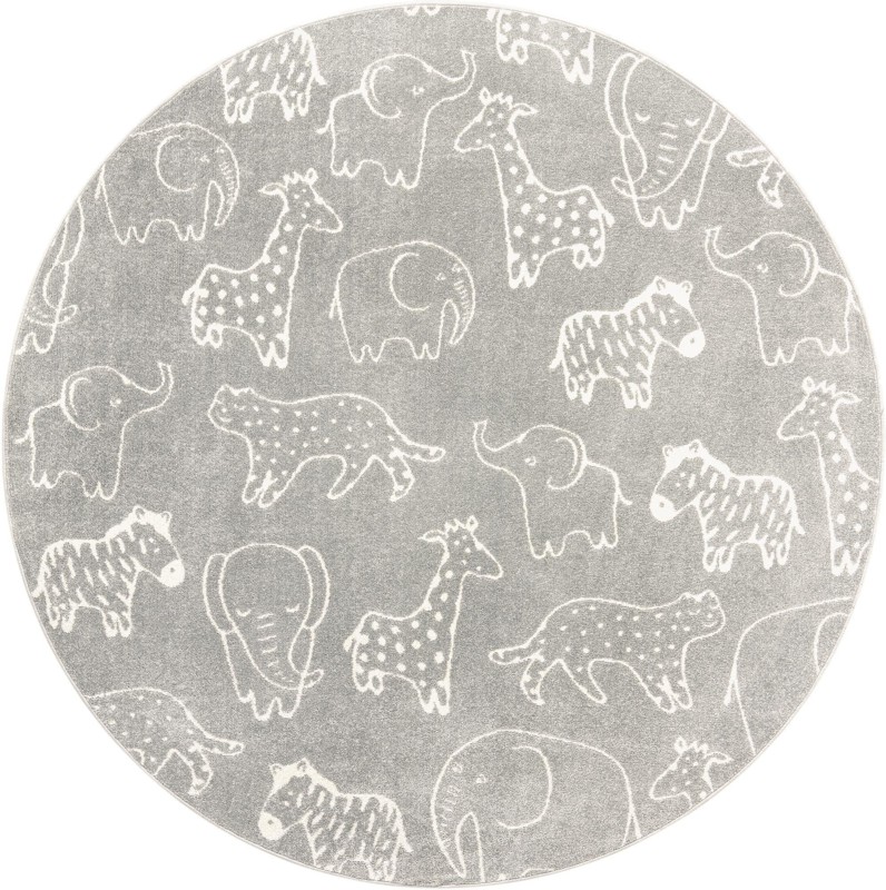 Ernest · Pictoral rug, gray
