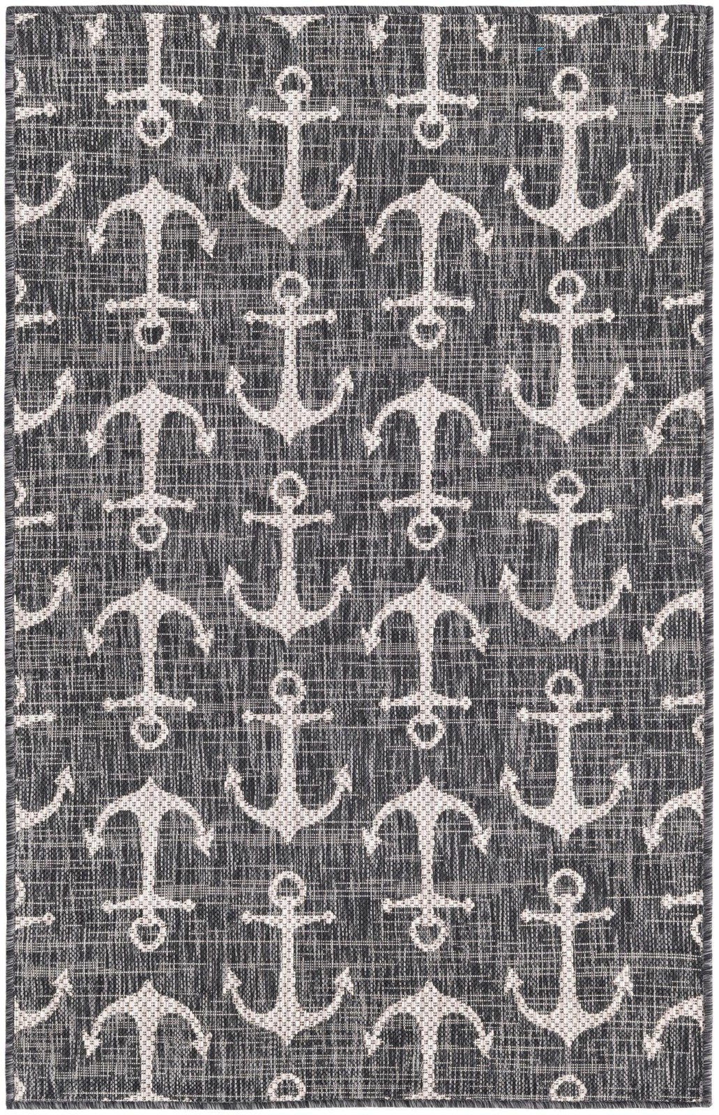 3' x 5' 3 Millbrook · Pictoral Outdoor Rug, charcoal
