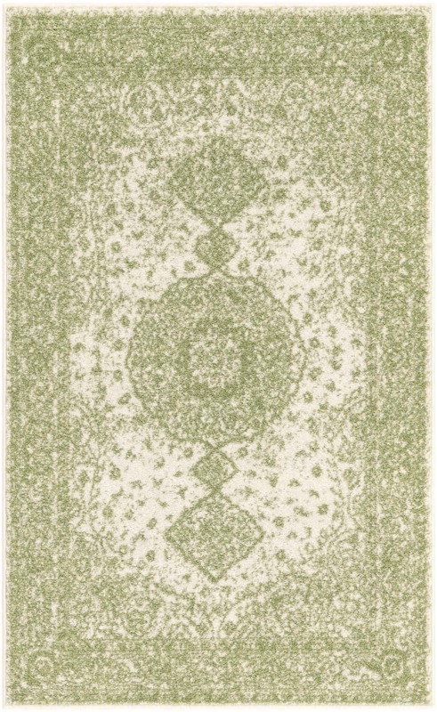 Eudora · Border rug, green
