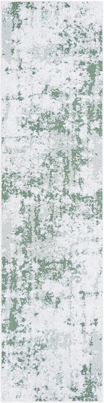 Coxwell · Abstract rug, green and ivory