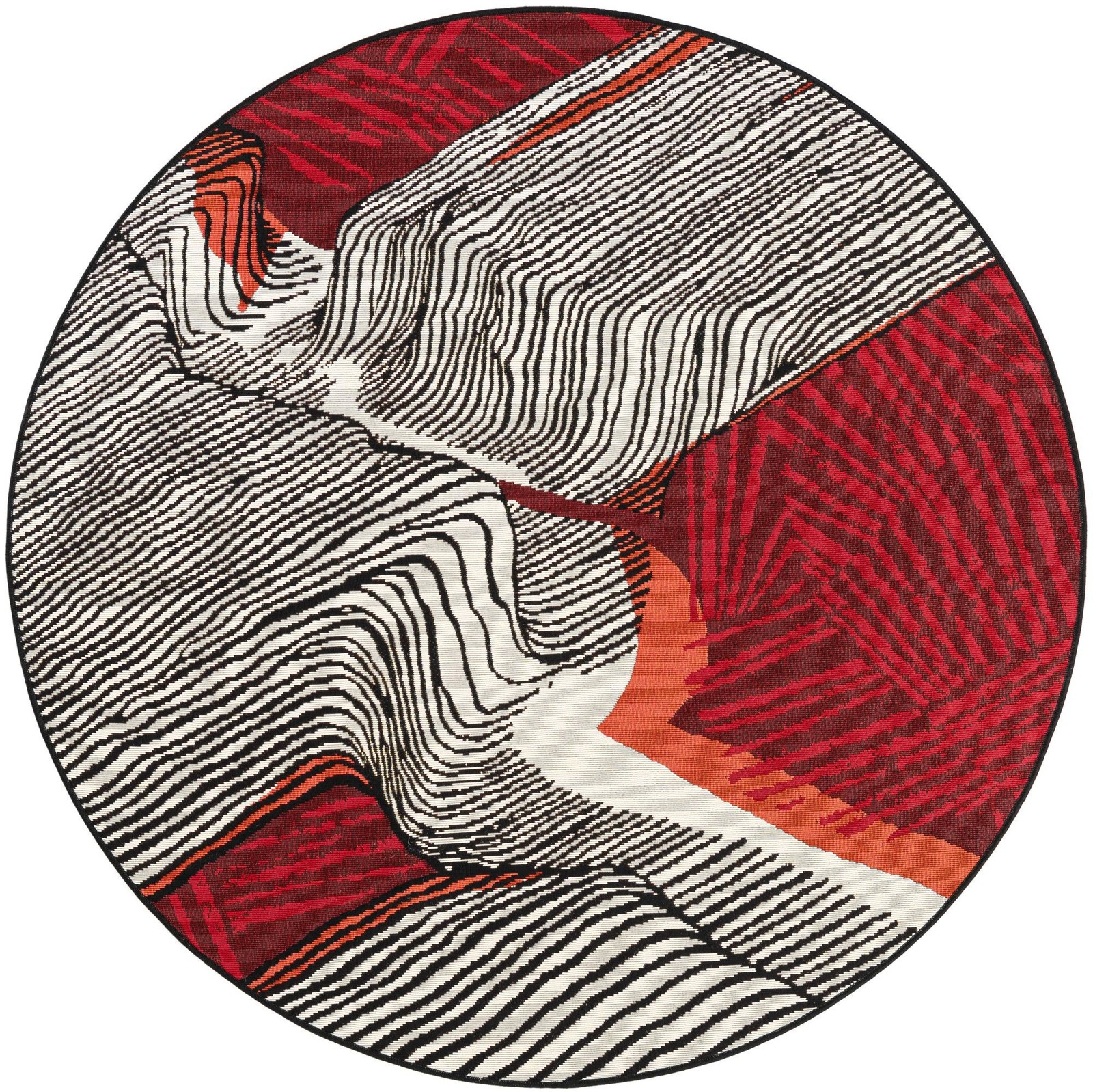 5' x 5' Orchard · Abstract Outdoor Rug