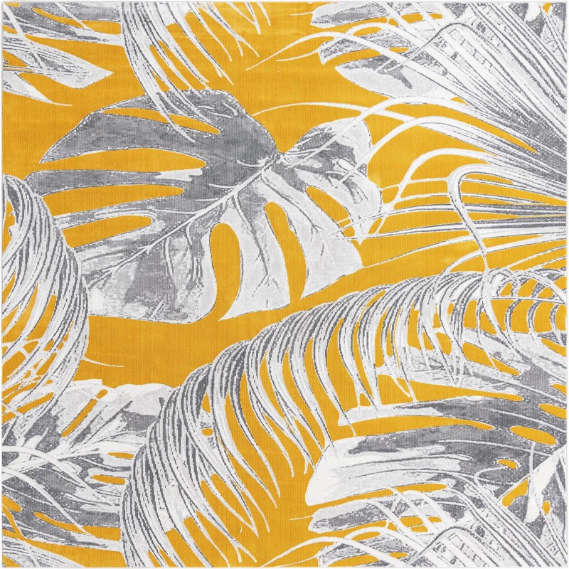 Britton · Floral / botanical rug, yellow