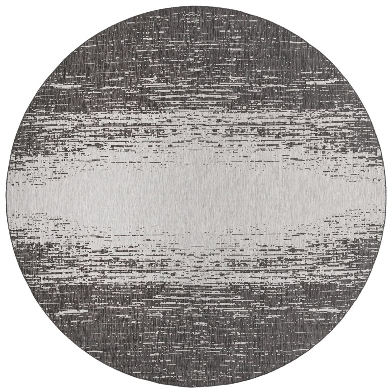 13' x 13' Buell · Abstract Outdoor Rug, charcoal