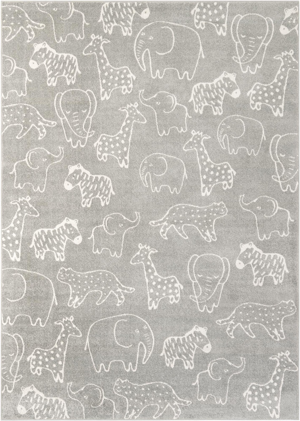 7' 10 x 11' Ernest · Pictoral rug, gray