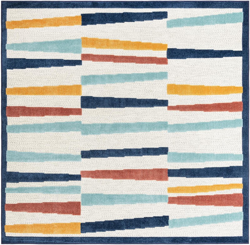 Drummond · Border Outdoor Rug, ivory