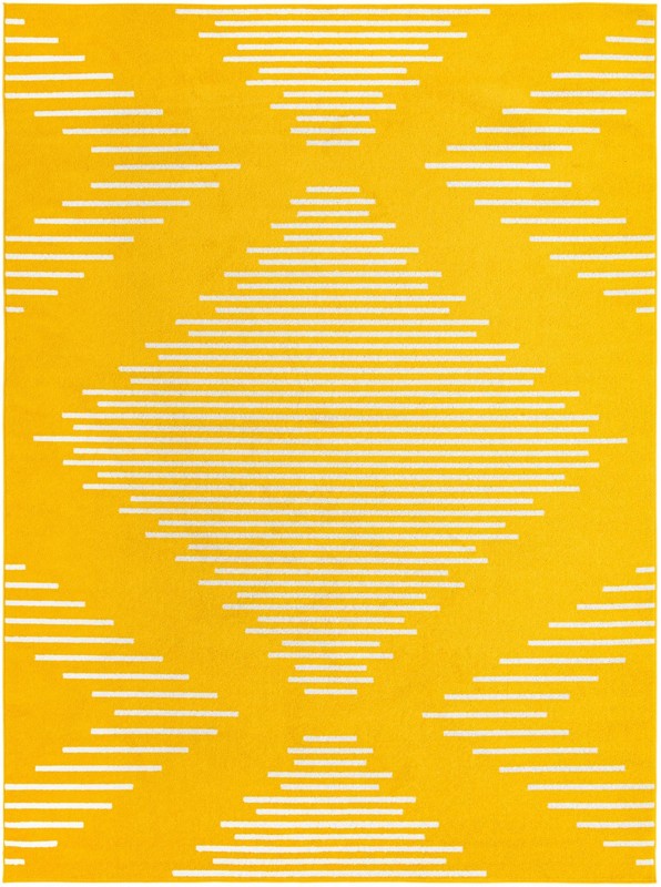 Knox · Diamond rug, yellow