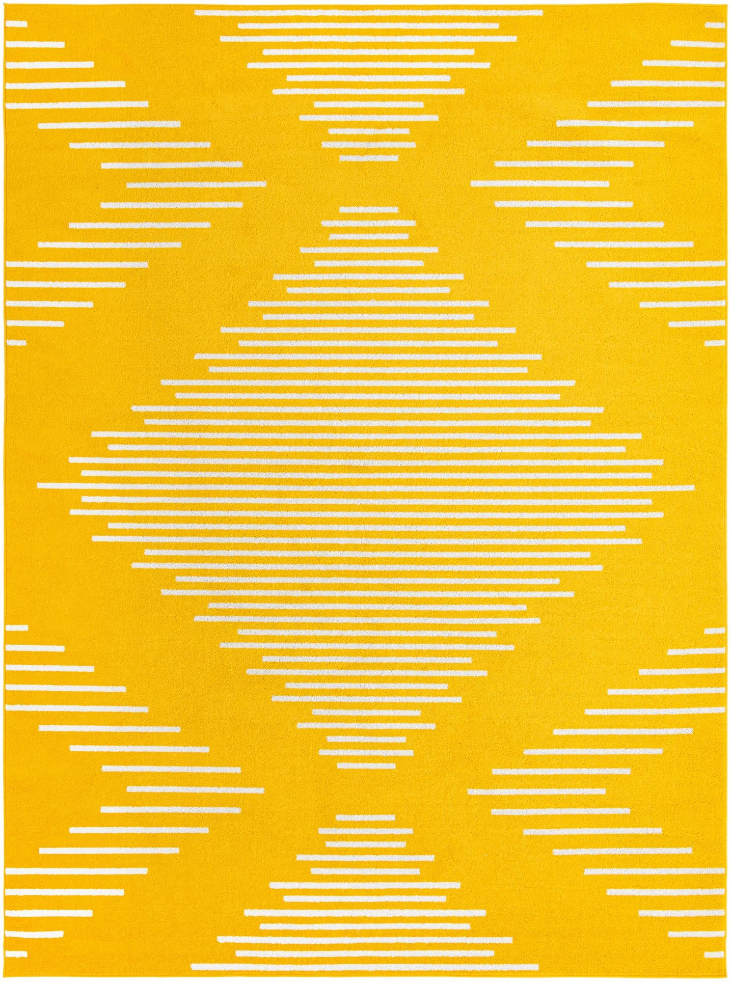 9' x 12' Knox · Diamond rug, yellow