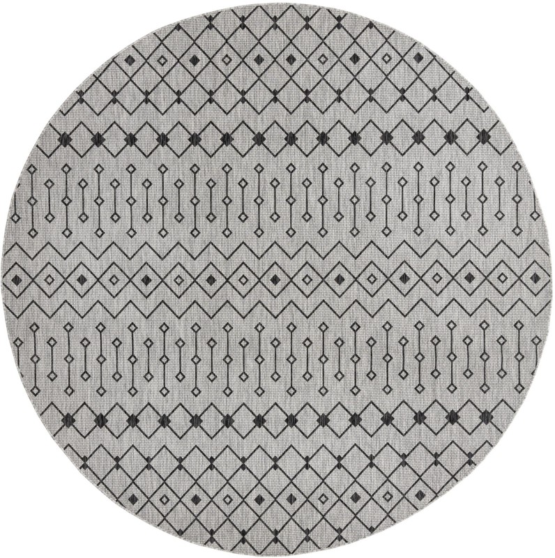 Kearney · Chevron Outdoor Rug, gray