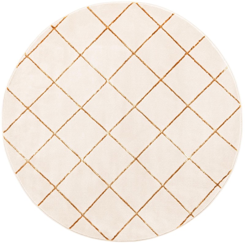 Gilchrist · Diamond rug, white and gold