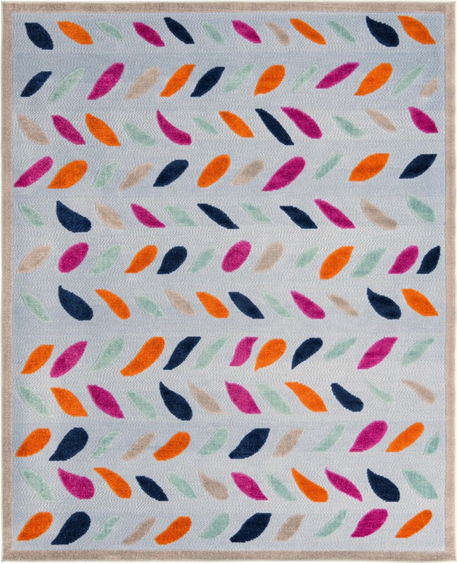 7' 10 x 10' Boyd · Border Outdoor Rug, blue