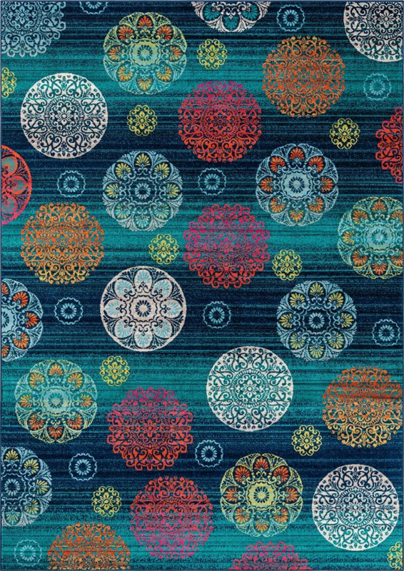 Kendrick · Abstract rug, navy
