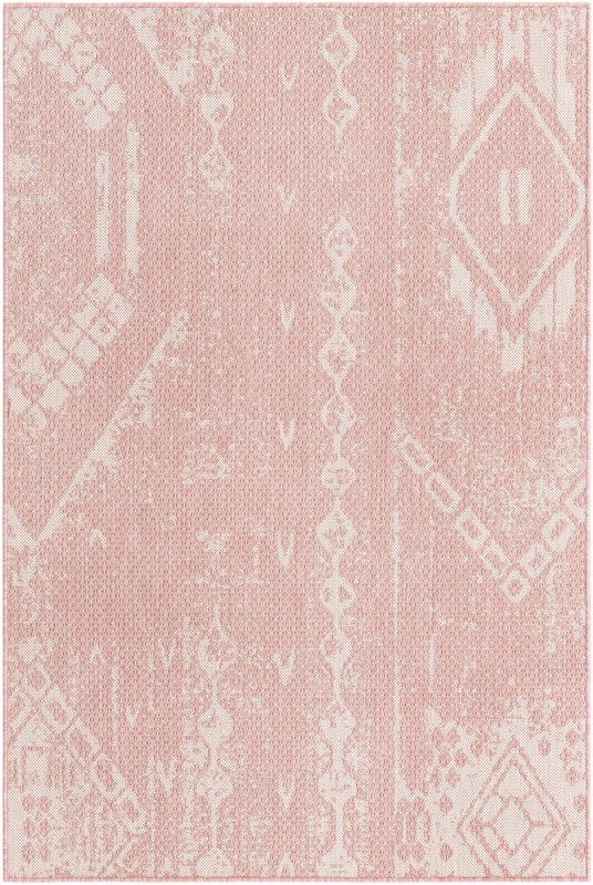 4' x 6' Wildman · Geometric Outdoor Rug, pink