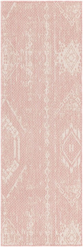 2' x 6' Wildman · Diamond Outdoor Rug, pink