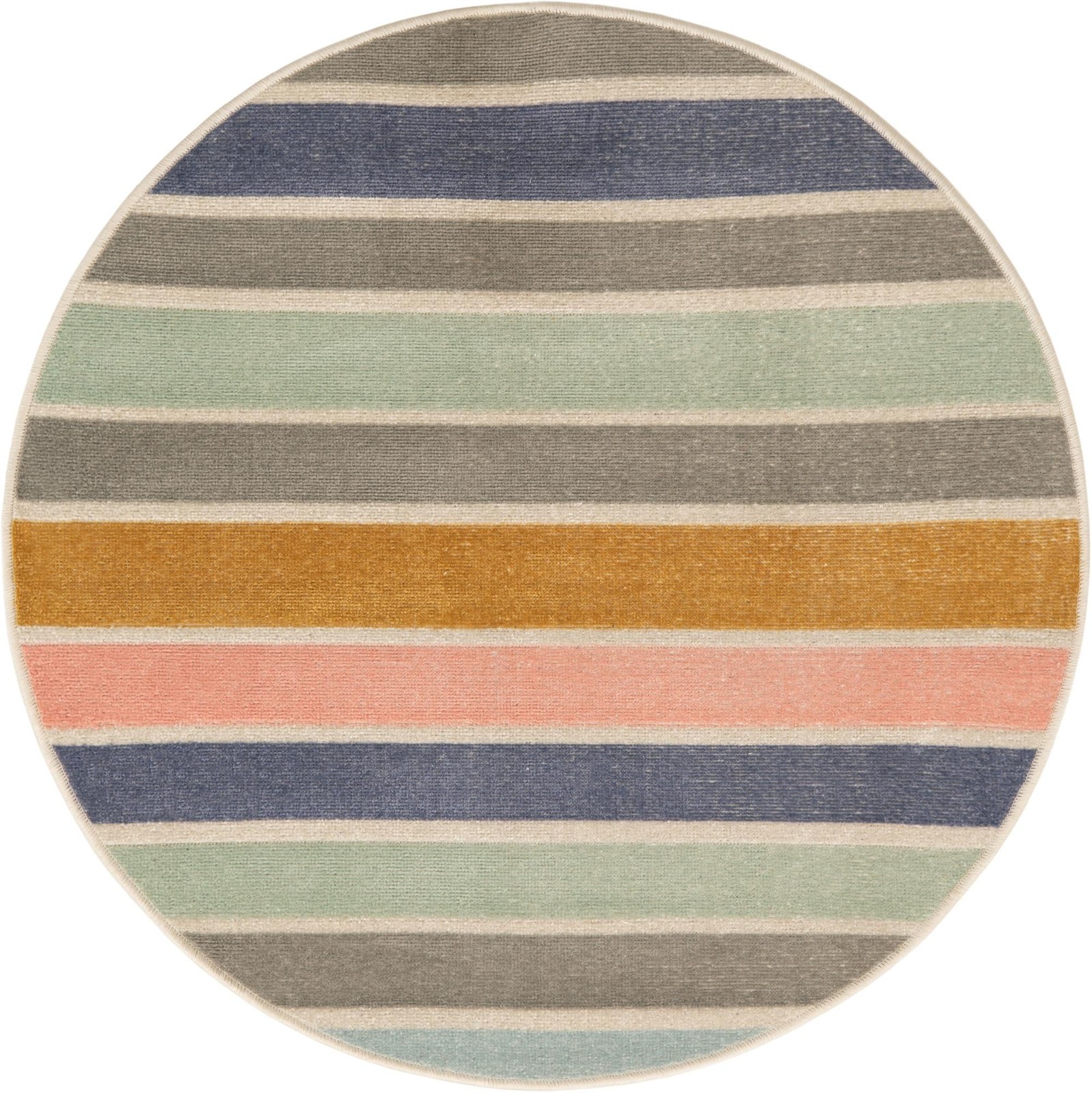 3' 3 x 3' 3 Saratoga · Striped rug, multi