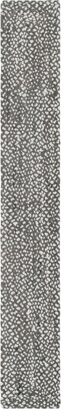 1' 2 x 8' Heywood · Solid Chindi Rug, gray