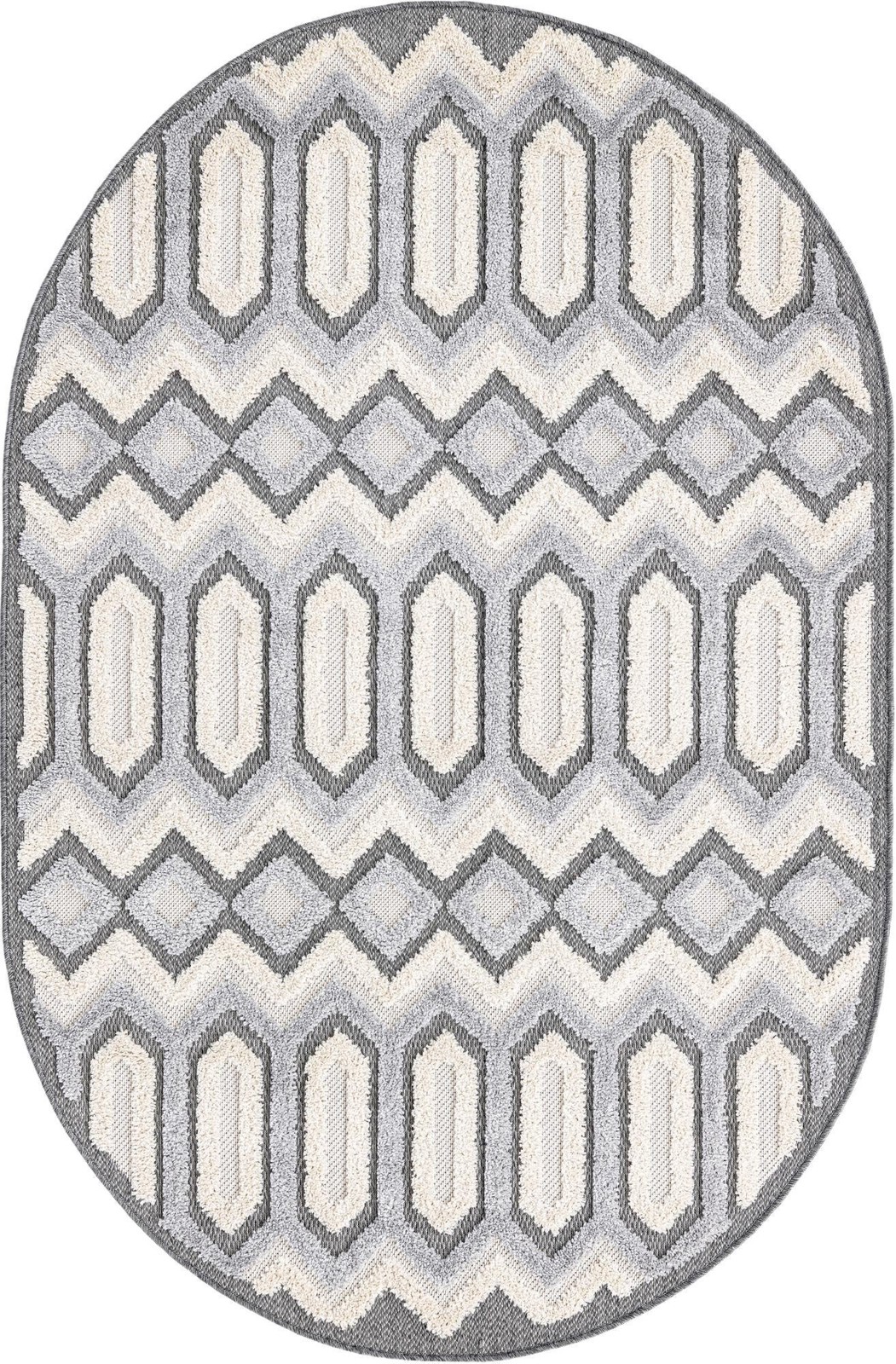 4' x 6' Roddy · Chevron rug, charcoal