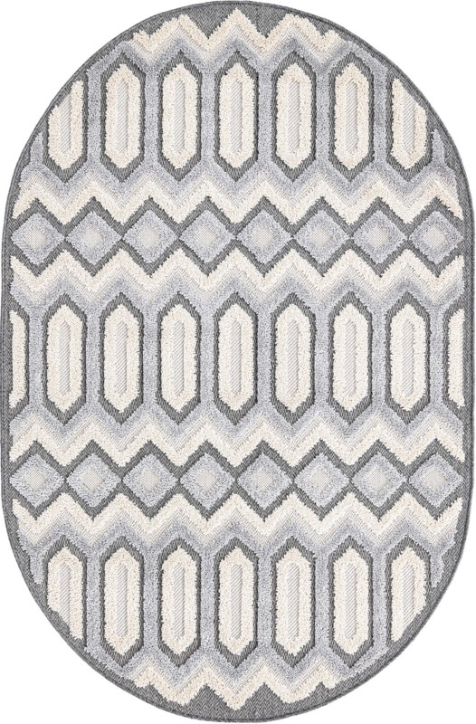 4' x 6' Roddy · Chevron rug, charcoal