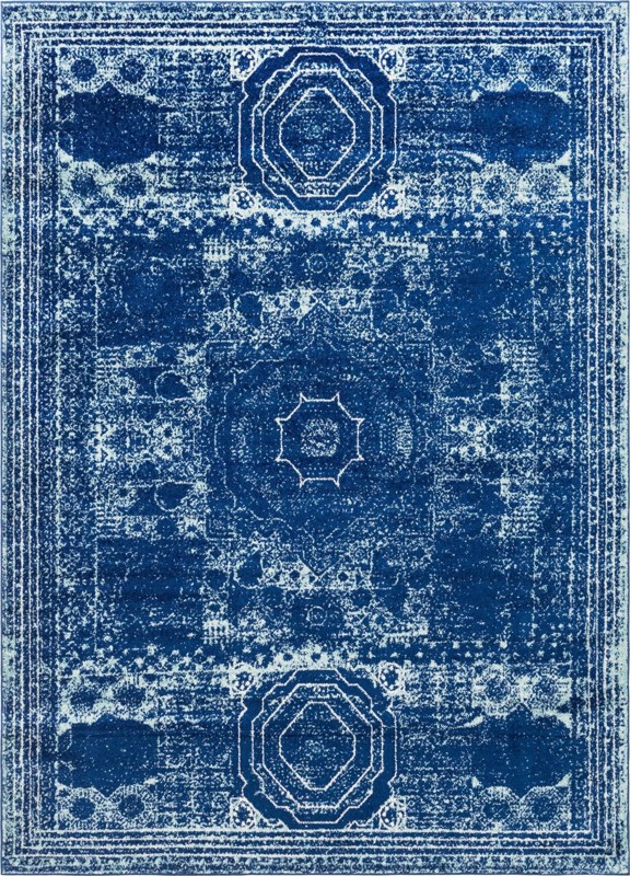 8' x 11' Benedict · Medallion rug, aqua
