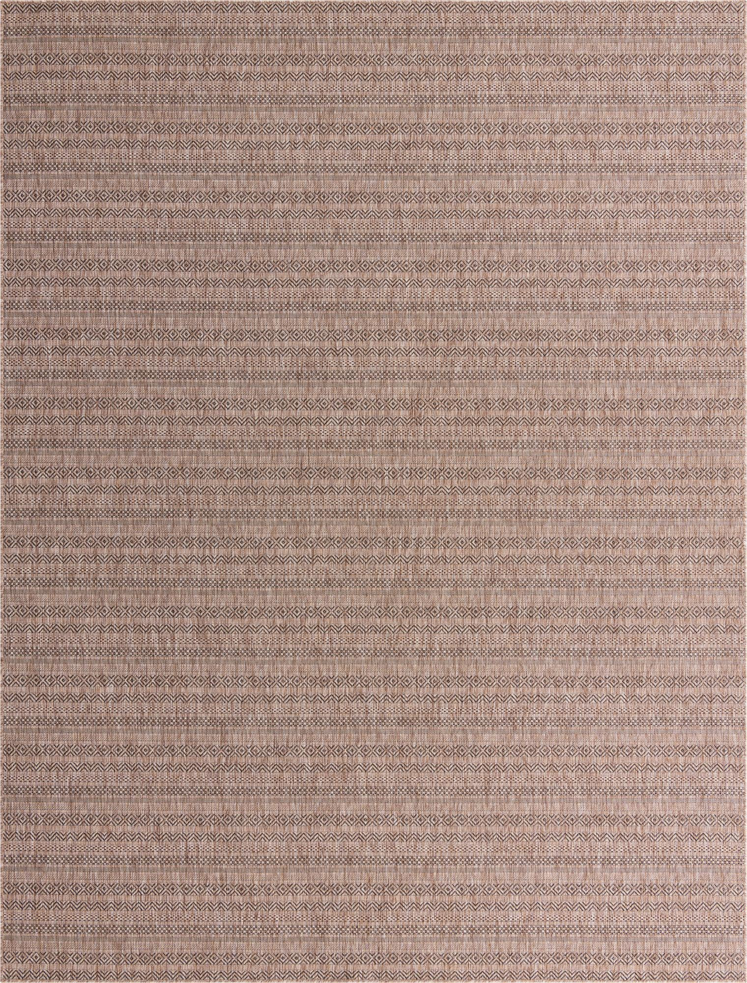 10' x 13' Merlin · Geometric Outdoor Rug, natural