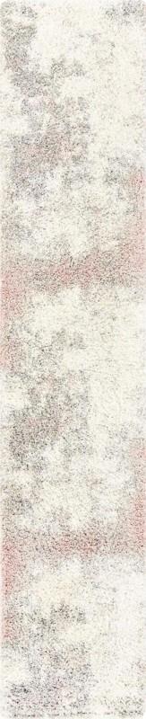 2' 7 x 13' Cheswick · Abstract Shag Rug, pink