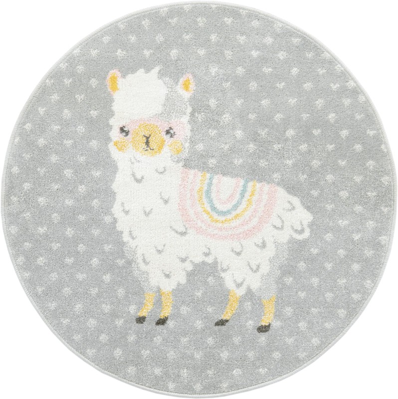 3' 3 x 3' 3 Lantern · Pictoral rug, gray