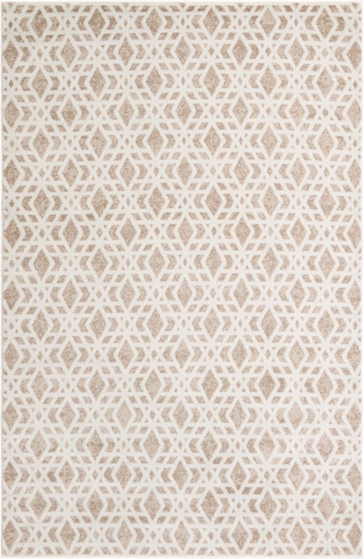 6' x 9' Otter · Diamond rug, ivory