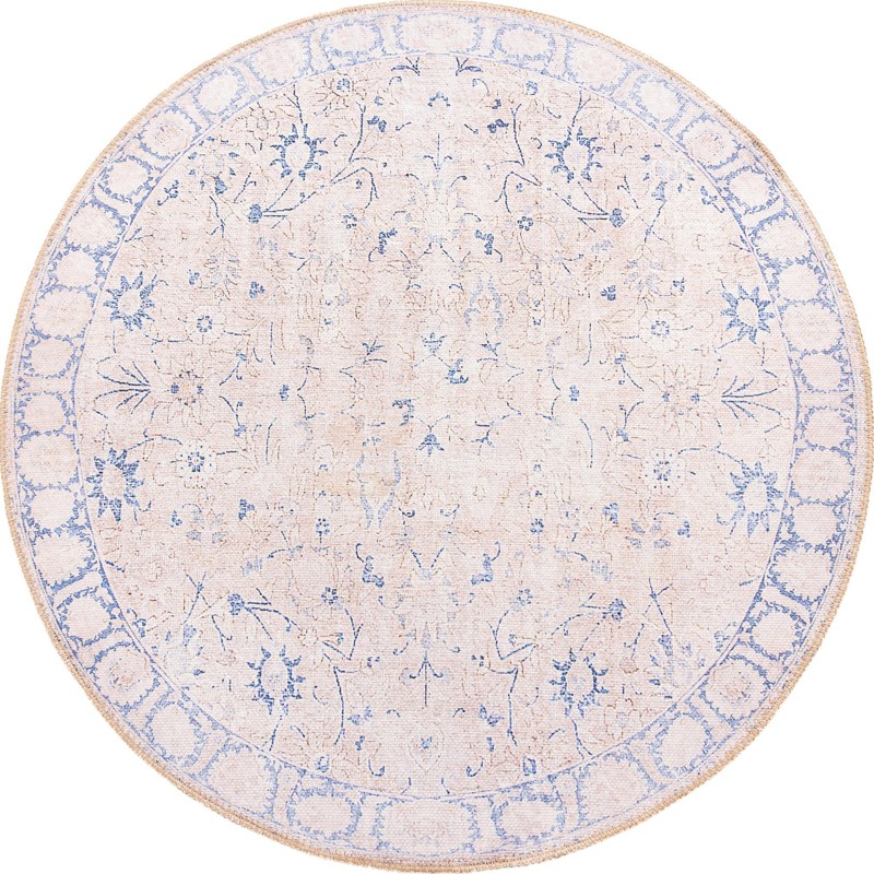 3' 6 x 3' 6 Fawcett · Border Washable Rug, beige