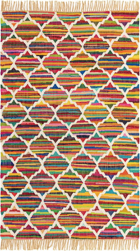 Peploe · Lines Chindi Rug, multi