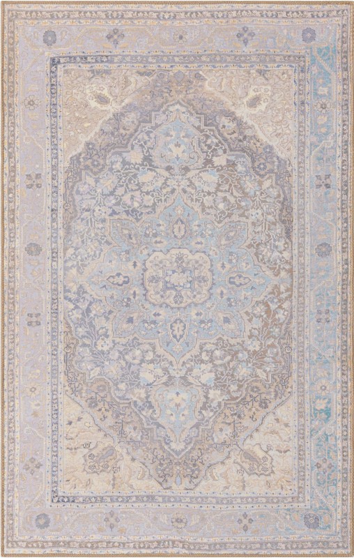 3' 6 x 5' 6 Burke · Medallion Washable Rug, cream