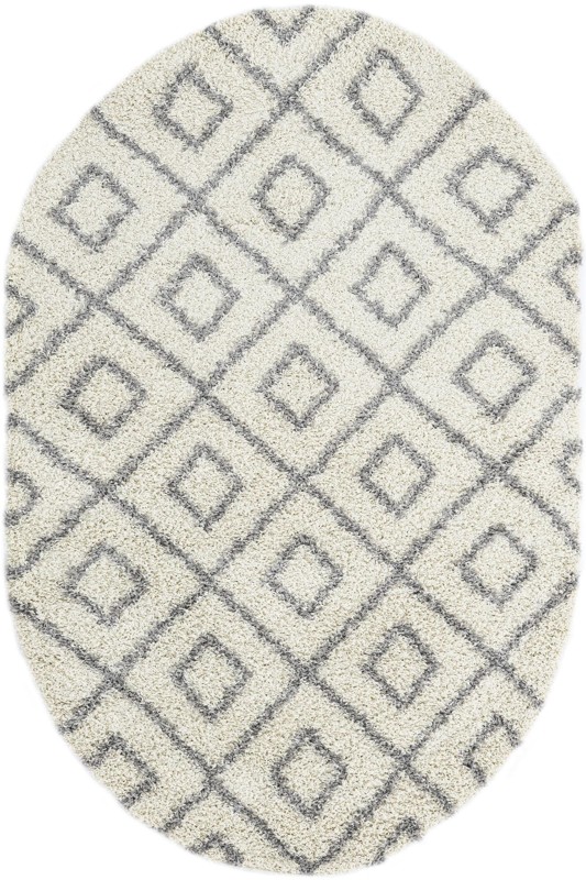 5' 3 x 8' Brock · Diamond Shag Rug, ivory