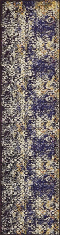 2' 7 x 10' Joyner · Abstract Washable Rug, navy and ivory