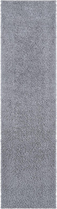 2' 7 x 10' Dunham · Solid shag rug, cool gray