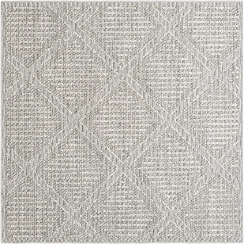 Auburn · Diamond Outdoor Rug, light gray