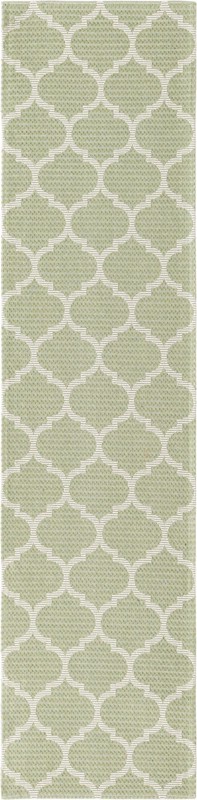 Enid · Lattice rug, green