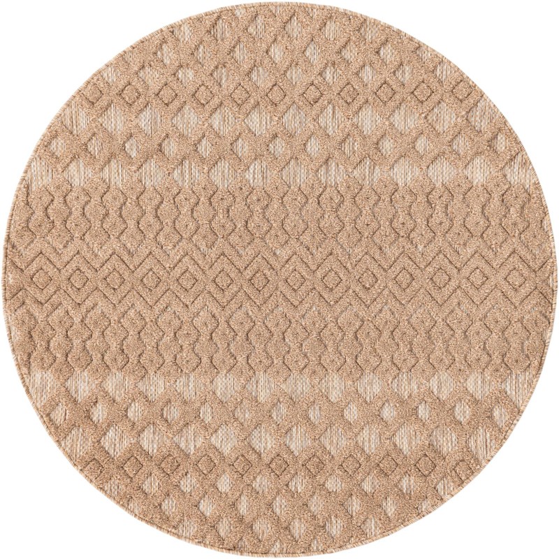 5' 3 x 5' 3 Creed · Diamond Outdoor Rug, beige