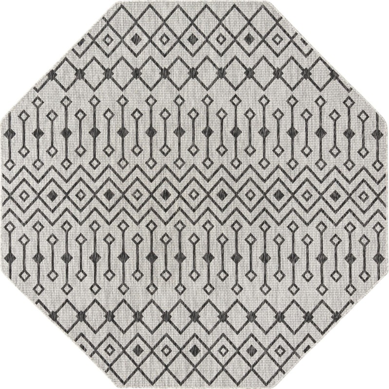 7' 10 x 7' 10 Kearney · Chevron Outdoor Rug, gray
