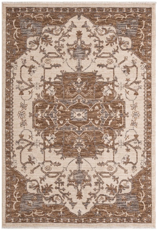 5' x 7' 7 Colter · Border rug, beige and ivory
