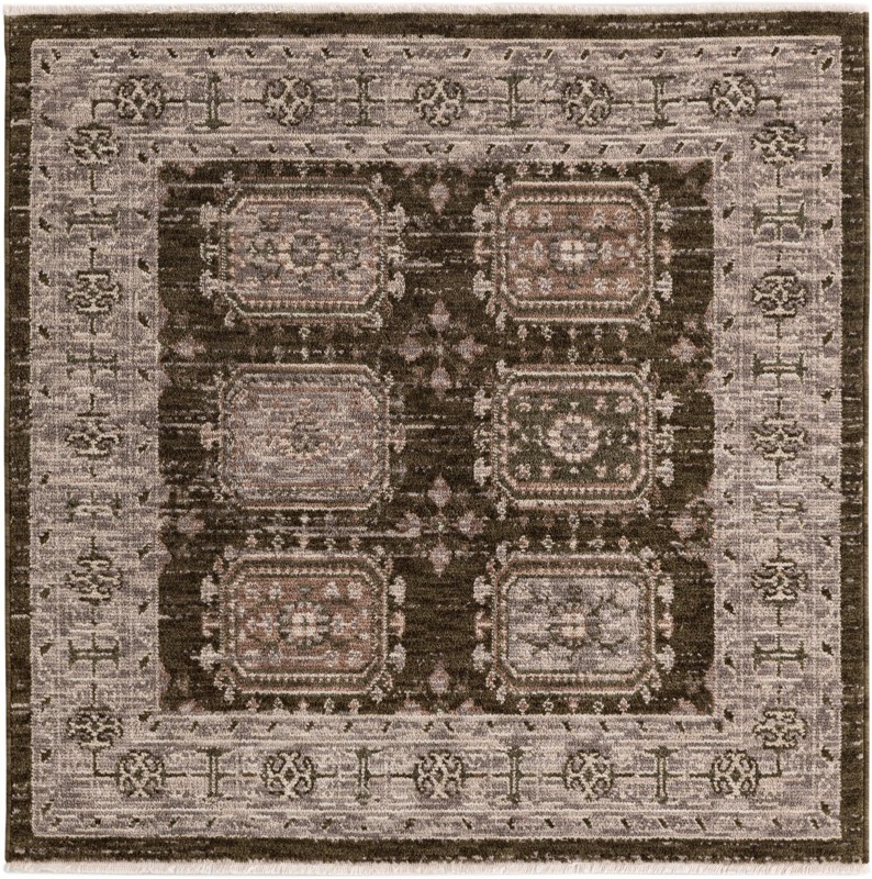 Oakley · Border rug, green