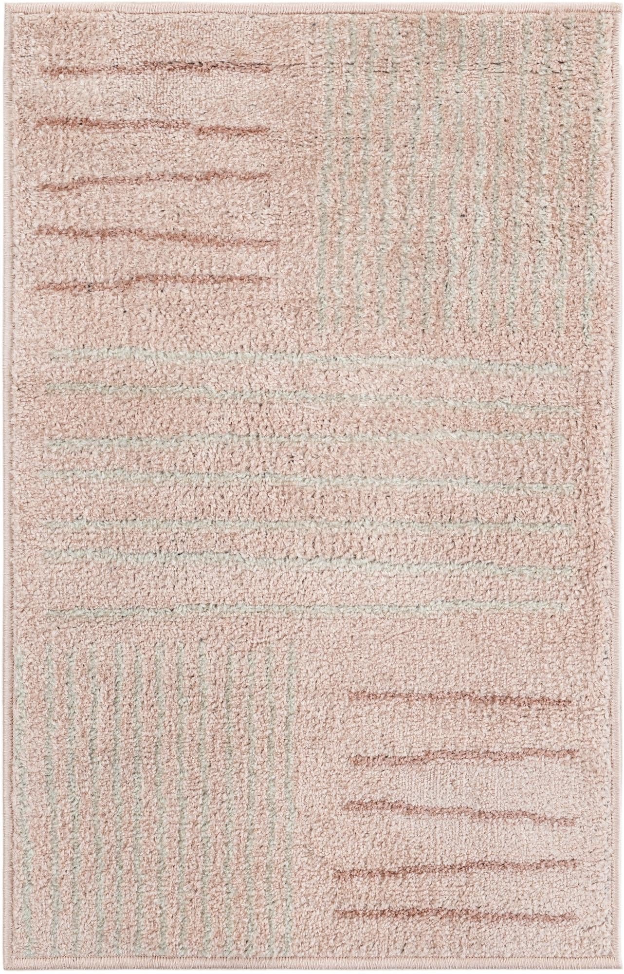 2' x 3' Bellingham · Geometric rug, pink
