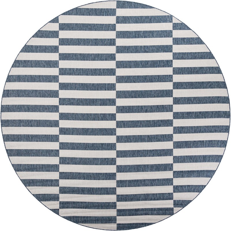 12' x 12' Ainsley · Geometric Outdoor Rug, blue