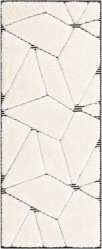 2' x 5' Sutter · Geometric rug, ivory white