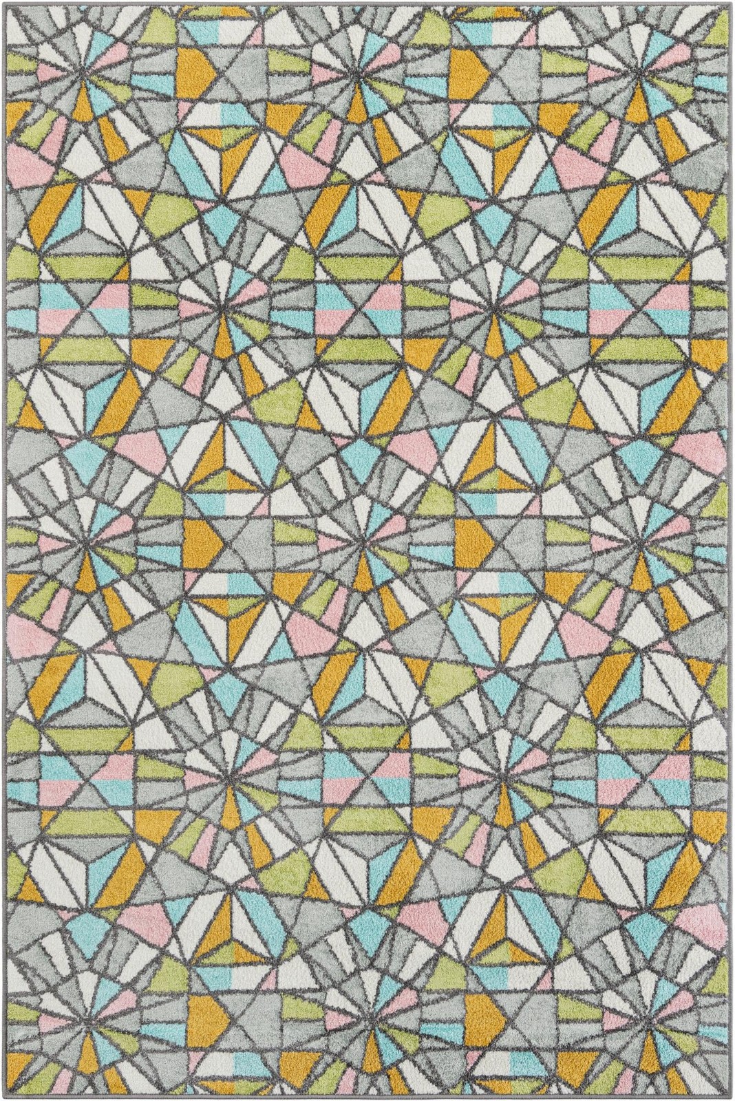 5' 3 x 8' Woodall · Geometric rug, multi