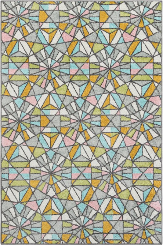 5' 3 x 8' Woodall · Geometric rug, multi