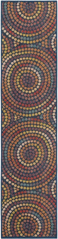 2' x 8' Wimberly · Geometric Outdoor Rug, multi