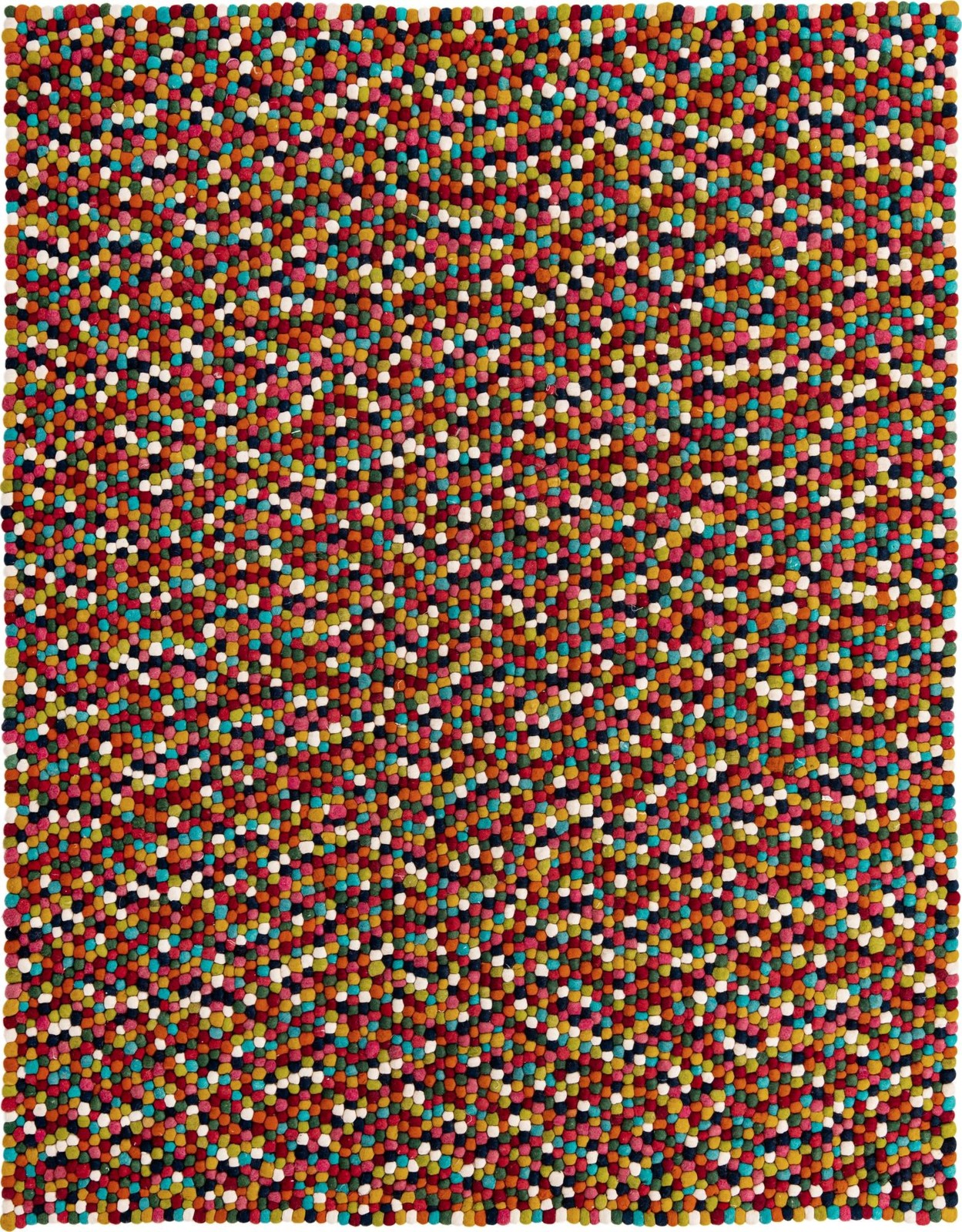 8' x 10' Hawthorne · Polka dots Wool Rug, multi